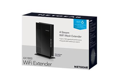 AX1800 WiFi Mesh Extender (EAX20) NETGEAR® Dual-band WiFi 6 Mesh Extender,1.8Gbps