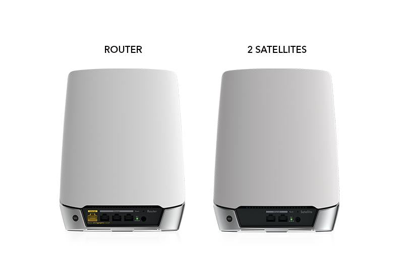 AX4200 WiFi Mesh System (RBK753) Orbi 750 Series Tri-Band WiFi 6 Mesh System,4.2Gbps, Router + 2 Satellites