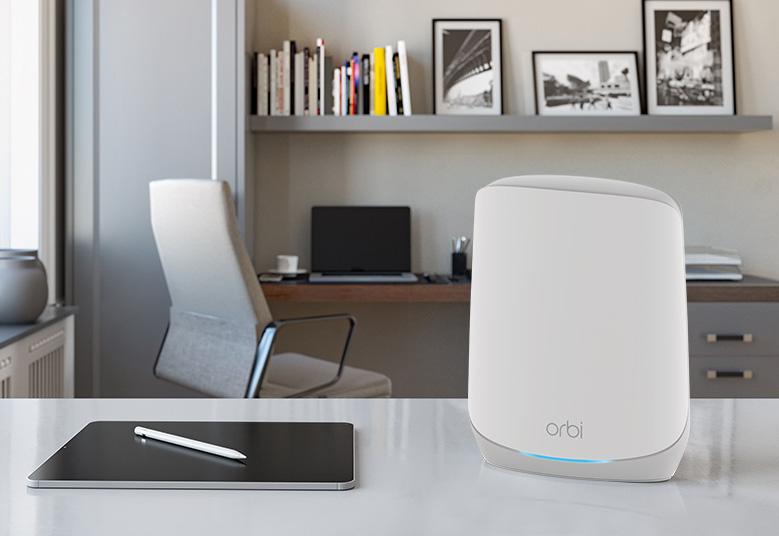 AX5400 WiFi Mesh System (RBK762S) Orbi Tri-band WiFi 6 Mesh System,5.4Gbps Router + 1 Satellite