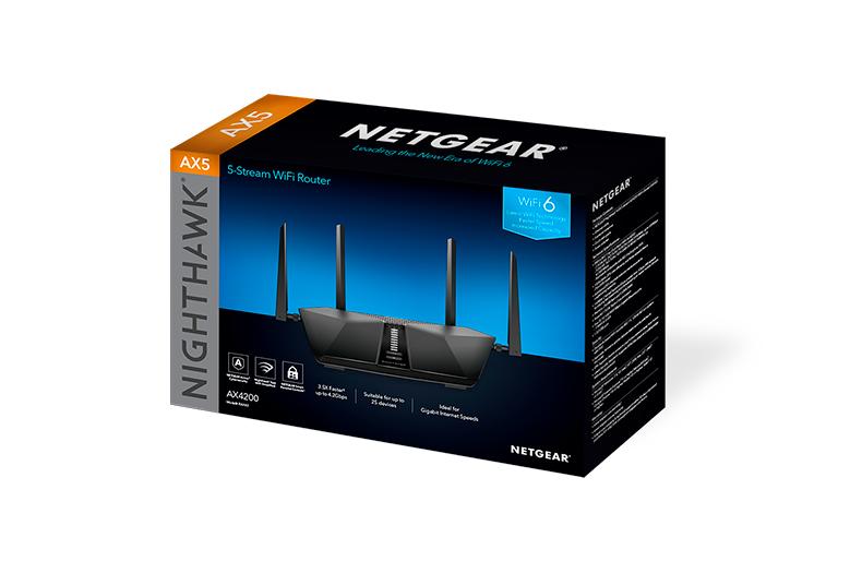 Nighthawk 5-Stream雙頻WiFi 6 路由器 (RAX43)