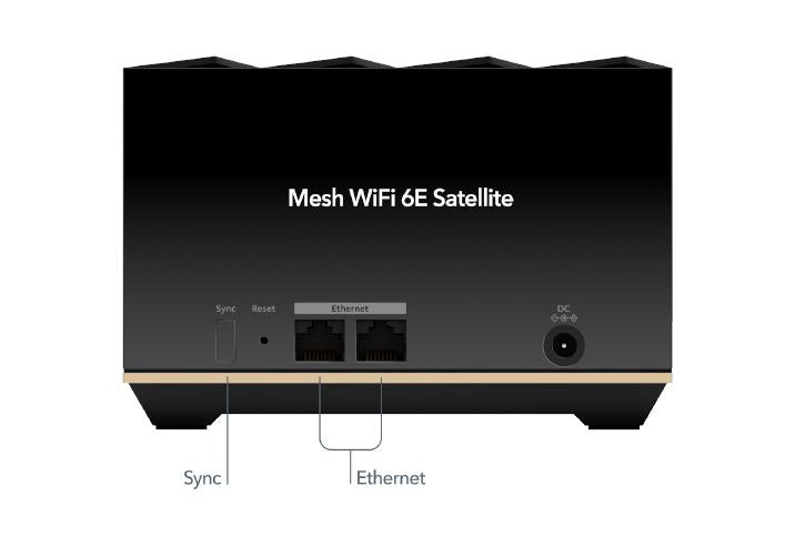 NETGEAR Nighthawk Tri-Band WiFi 6E Mesh System, 5.7Gbps, Router + 1 Satellite (MK92)