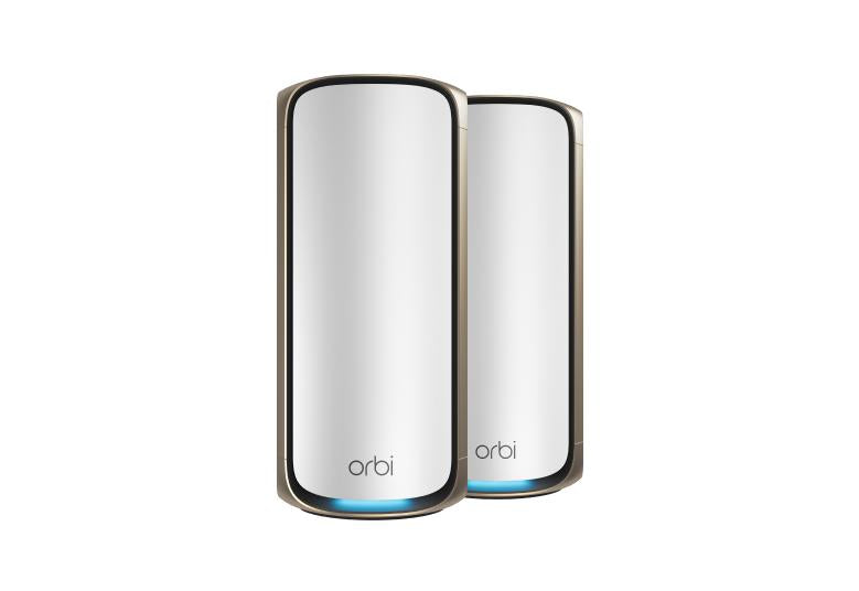 BE27000 Mesh WiFi System (RBE972S) Orbi 970 Series Quad-Band WiFi 7 Mesh System, 27Gbps, 2-Pack, 1-year NETGEAR Armor included