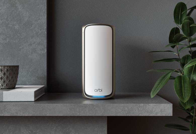 Orbi 970系列四頻WiFi 7 Mesh系統, 白色版，3件裝 (RBE973S)