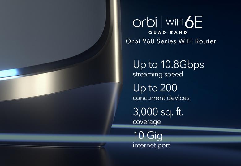 Orbi 960系列四頻WiFi 6E路由器 (RBRE960)
