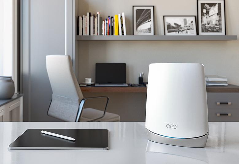 AX4200 WiFi Mesh System (RBK753) Orbi 750 Series Tri-Band WiFi 6 Mesh System,4.2Gbps, Router + 2 Satellites