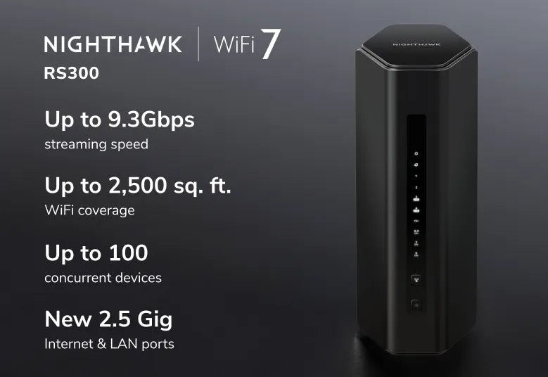 Nighthawk三頻WiFi 7路由器 (RS300) 