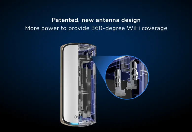 Orbi 970系列四頻WiFi 7 Mesh 系統，白色版，路由器(RBE971S)